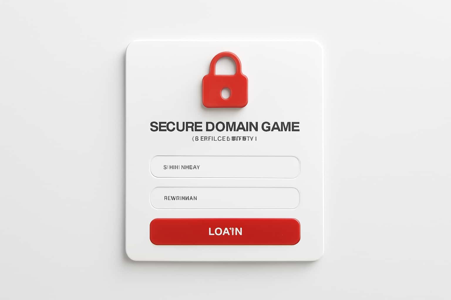 Secure Domen Game Member Login Interface