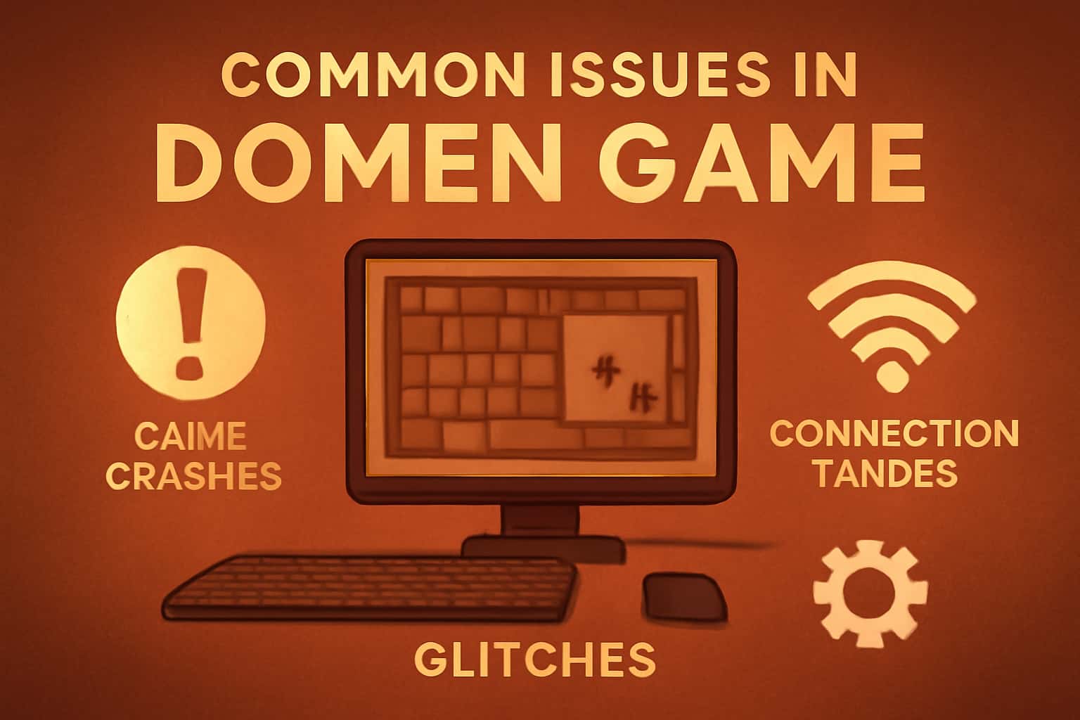 An informative scene highlighting common issues in Domen Game.