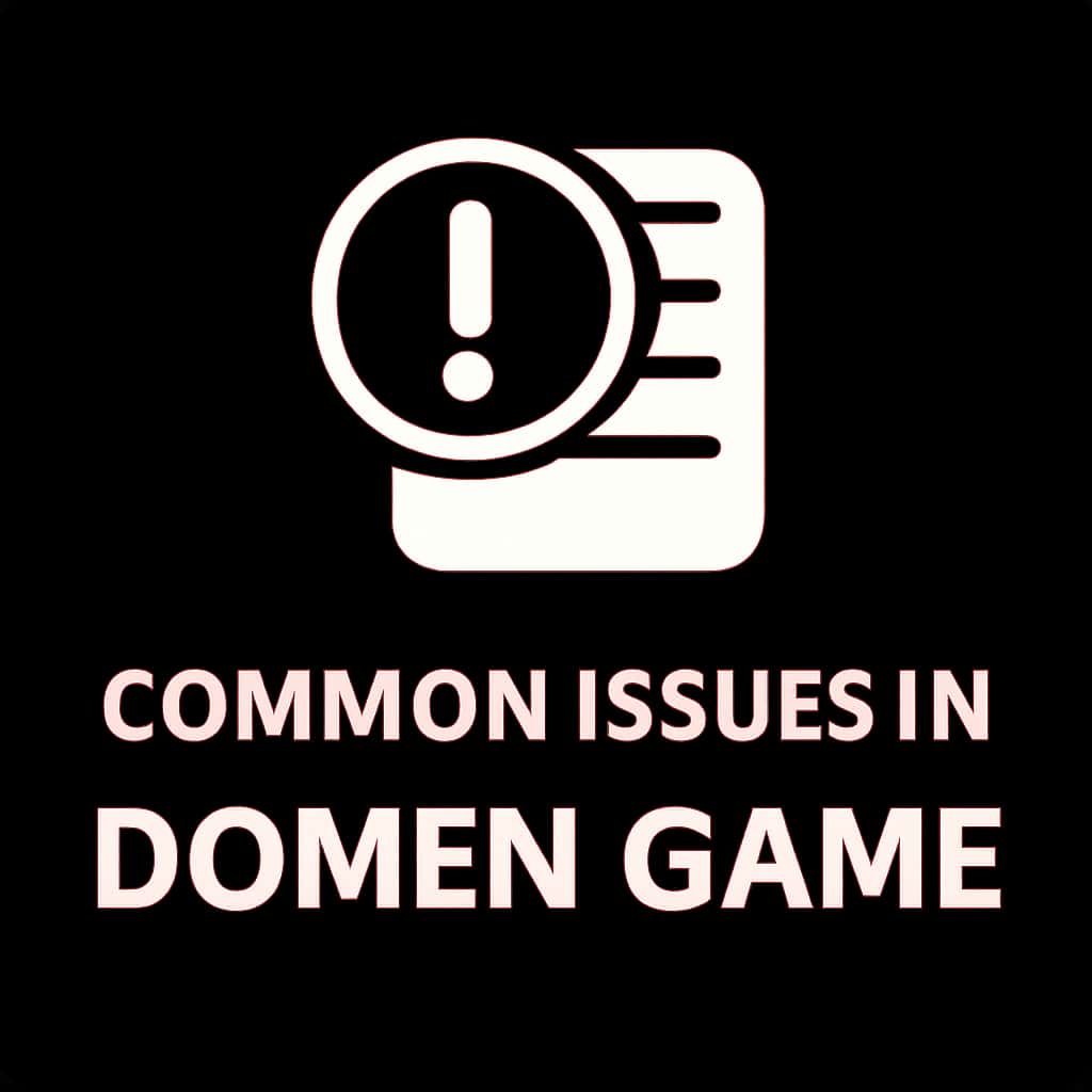 Icon representing common issues in Domen Game.