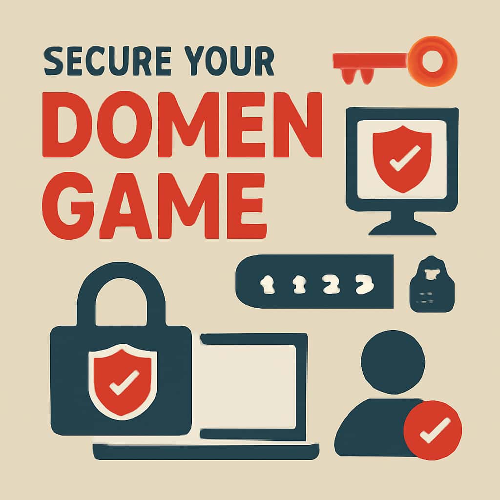 An educational diagram outlining security measures for Domen Game accounts.