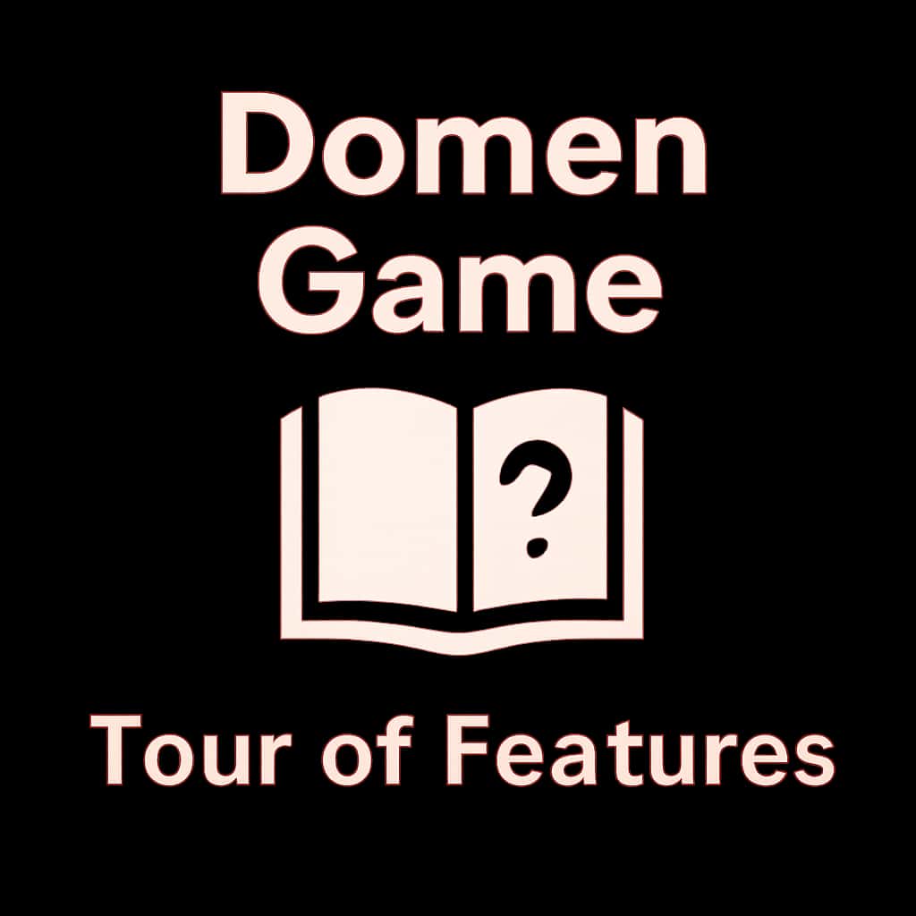 A professional badge representing the features of Domen Game.