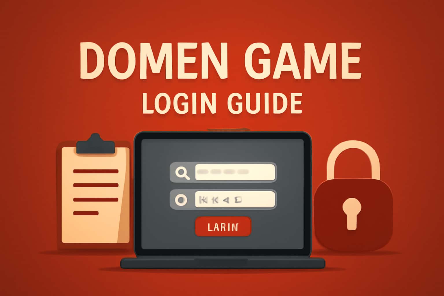 An illustrative representation of the Domen Game Login Guide featuring the text 'Domen Game'.