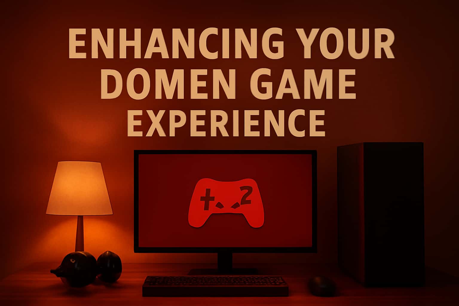 A futuristic scene illustrating ways to enhance the Domen Game experience with a focus on technology and community.