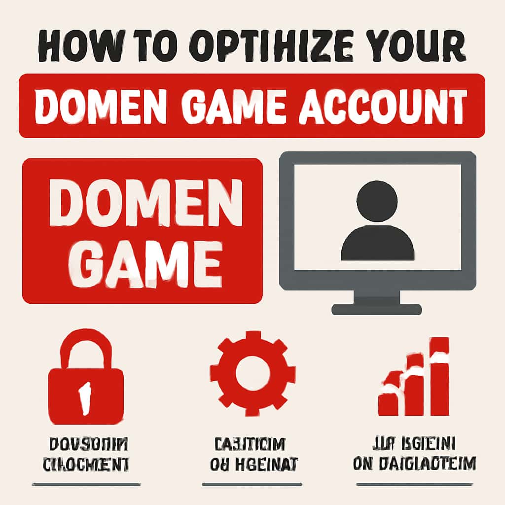A diagram illustrating optimization steps for a Domen Game account.