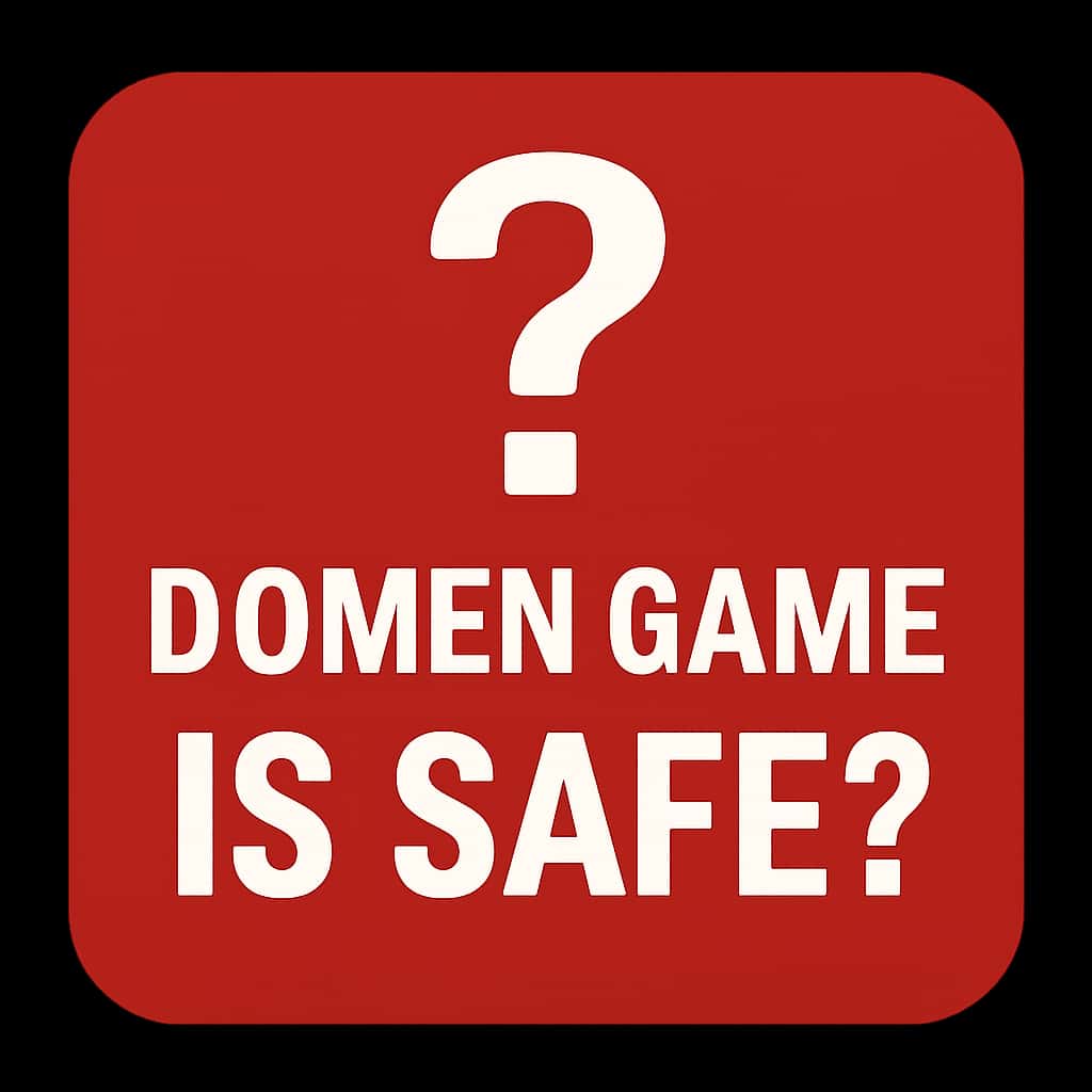A badge representing the safety guide for Domen Game.