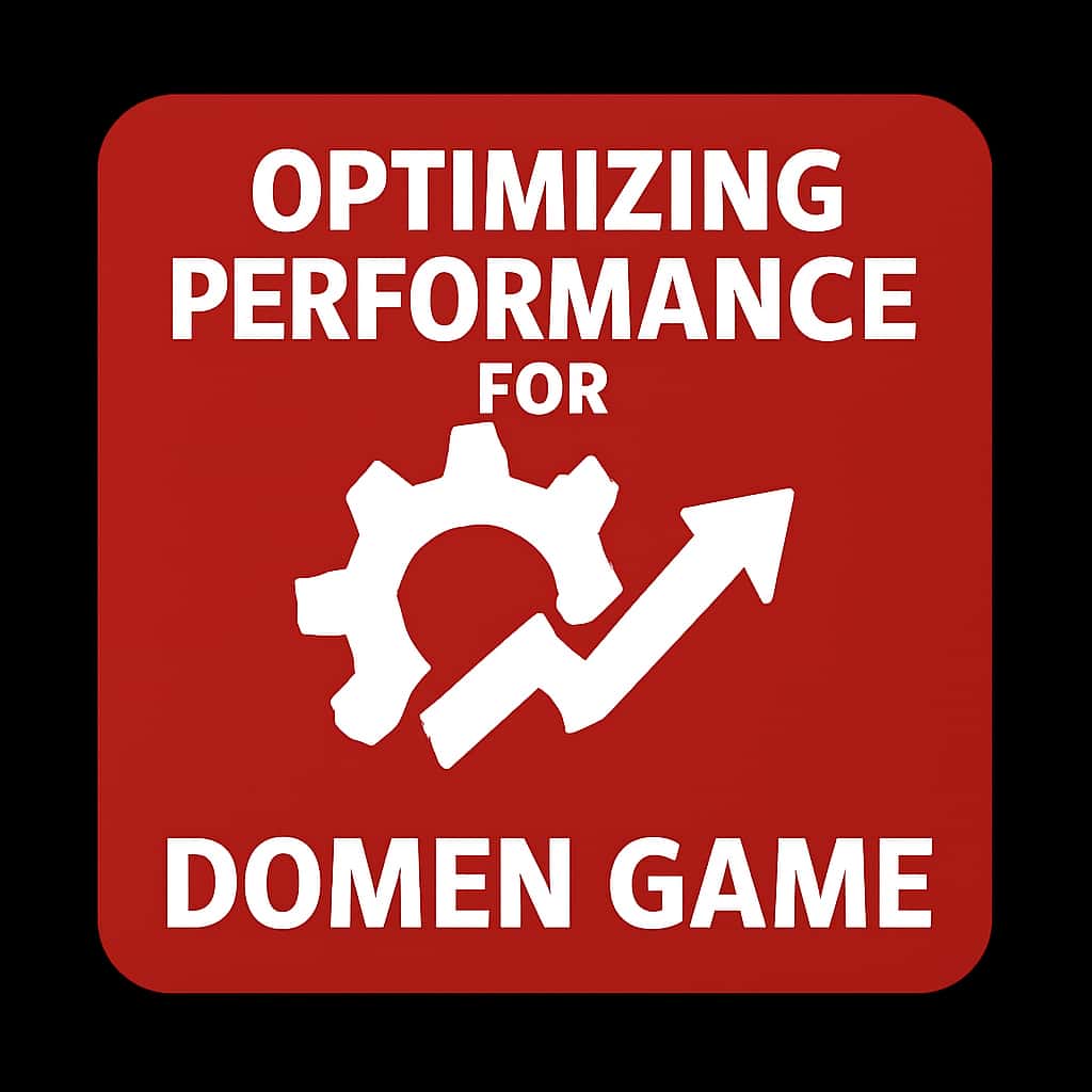 A badge icon symbolizing performance optimization for Domen Game.